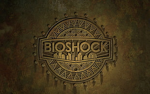 Bioshock logo wallpape r HD wallpaper