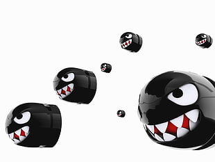 black missiles with faces, video games, Super Mario
