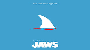 Jaws text, minimalism, movies, artwork, Jaws
