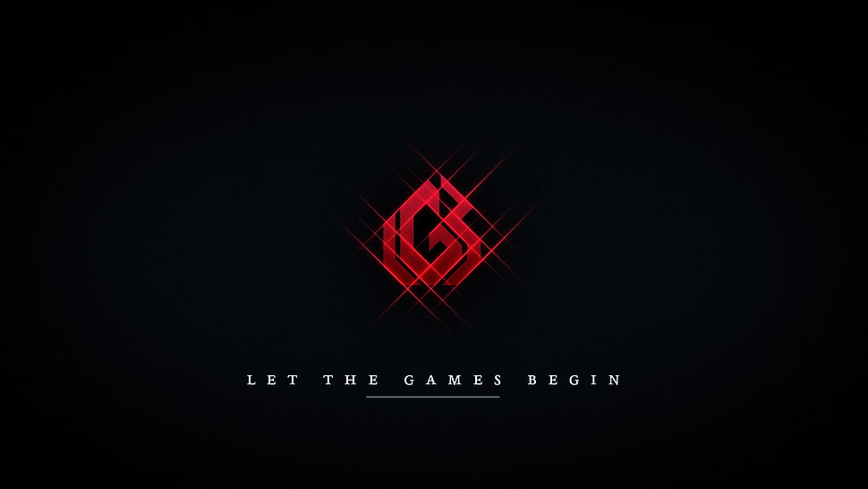 Let the Game Begin logo on black background HD wallpaper