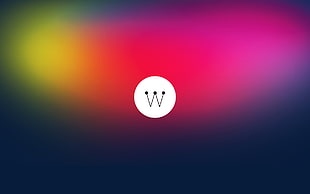 w logo, contrast, brilliancereview, colorful, minimalism HD wallpaper