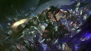 Axe Dota character wallpaper, World of Warcraft, video games, grommash hellscream