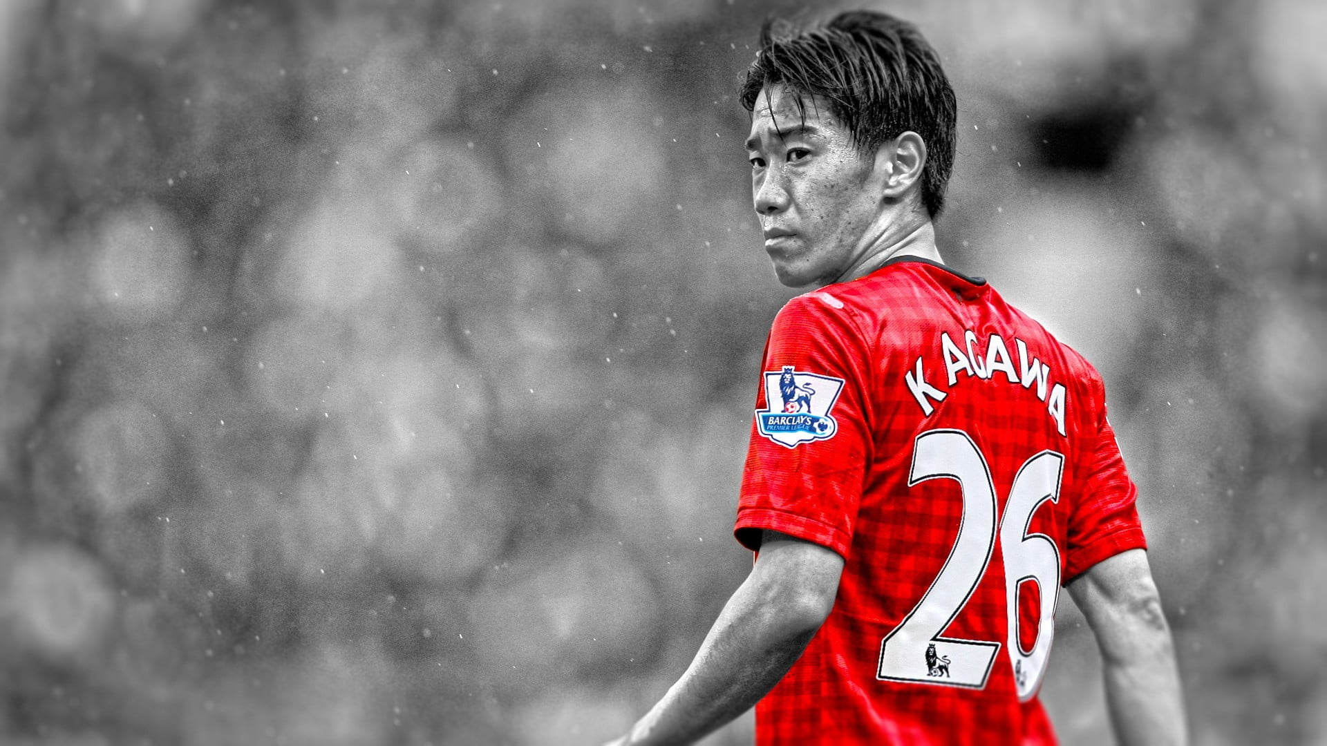 Manchester United , Shinji Kagawa, Japan, selective coloring