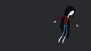 Marceline the Vampire Queen from Adventure Time illustration HD wallpaper