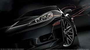 black vehicle, car, black cars, Gran Turismo, video games HD wallpaper