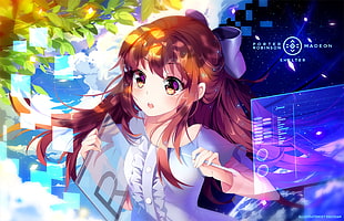 brown haired female anime character illustration, anime, anime girls, shelter, Porter Robinson HD wallpaper