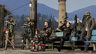 Metal Gear Raiden, Halo Master Chief, and Watch Dogs digital wallpaper, Source Filmmaker, Master Chief, Mass Effect, Dead Space