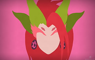red and green female animated character, League of Legends, Zyra