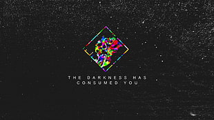 The Darkness Has Consumed You digital wallpaper, typography, grunge, Destiny (video game)