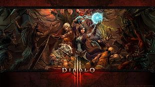 Diablo 3 illustration, Blizzard Entertainment, Diablo, Diablo III