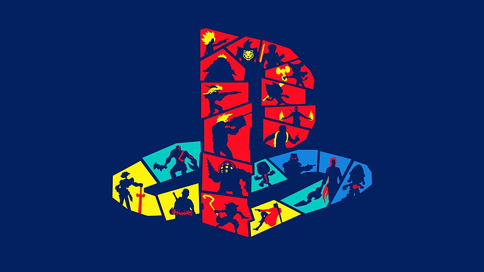 PlasyStation logo HD wallpaper