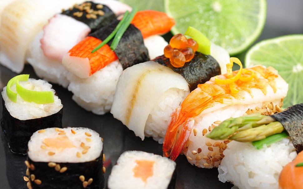 sushi lot HD wallpaper