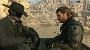 Game wallpaper, Metal Gear Solid V: The Phantom Pain, Venom Snake, Skull Face, Metal Gear Solid 