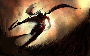 DeadPool wallpaper, artwork, angel, reaper, Reapers HD wallpaper