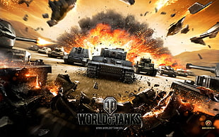 World of Tanks game digital wallpaper, World of Tanks, tank, wargaming, Tiger I