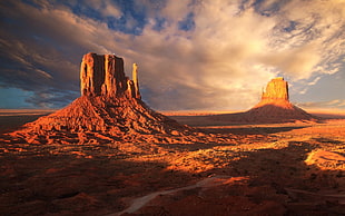 Monument Valley, Utah, landscape, desert, nature, rock