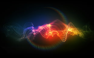 Wavy,  Light,  Shadow,  Glow HD wallpaper