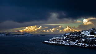 white island, landscape HD wallpaper