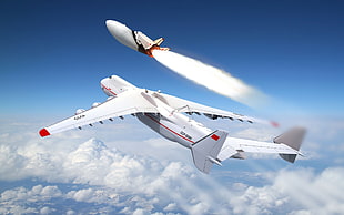 space shuttle launch via aeroplane screenshot