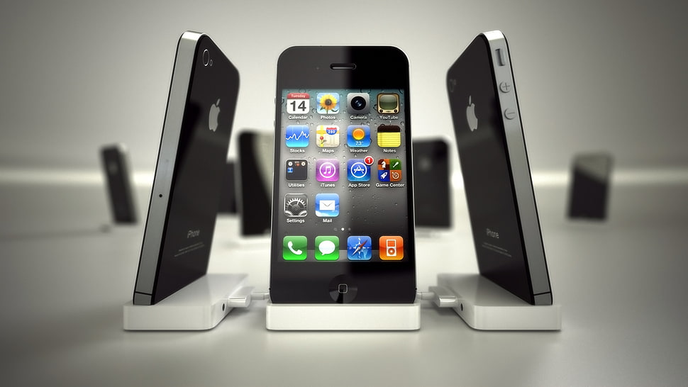 black iPhone 5 HD wallpaper