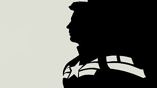 Captain America silhouette illustration HD wallpaper