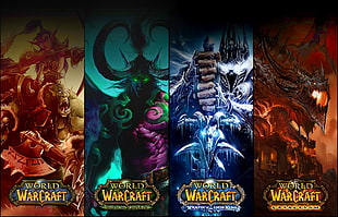 World of Warcraft,  World of Warcraft, Illidan Stormrage, Deathwing, Lich King