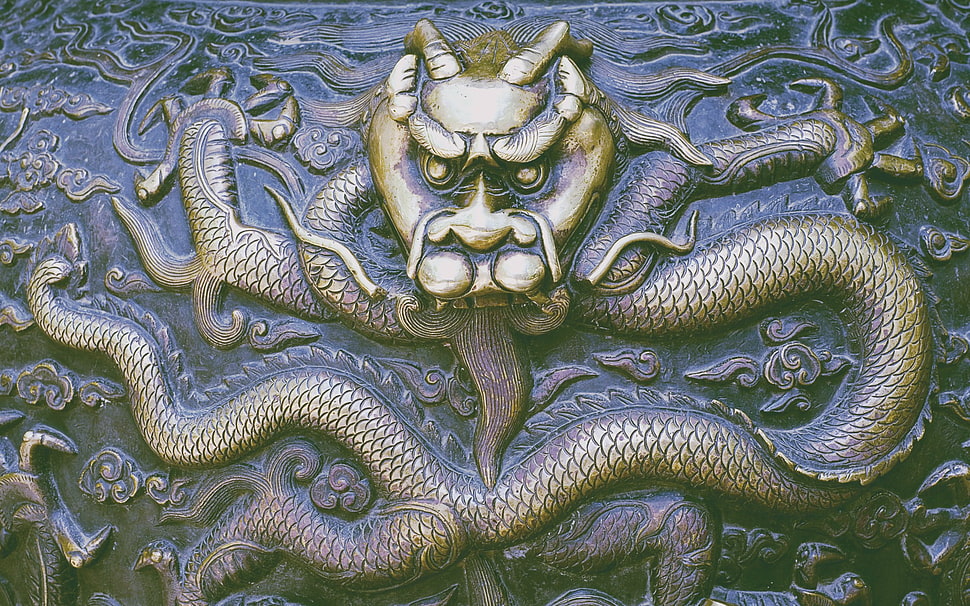 dragon, China HD wallpaper