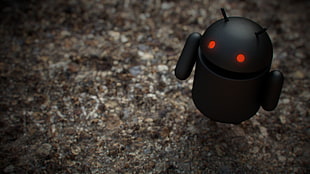 black Android figurine