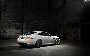 white coupe, Jaguar, Jaguar XKR-S GT, Jaguar XKR, car HD wallpaper