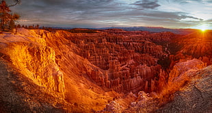fisheye photography of canyon, bryce canyon HD wallpaper