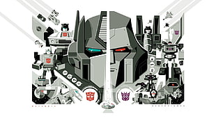 Optimus and Megatron illustration, Transformers