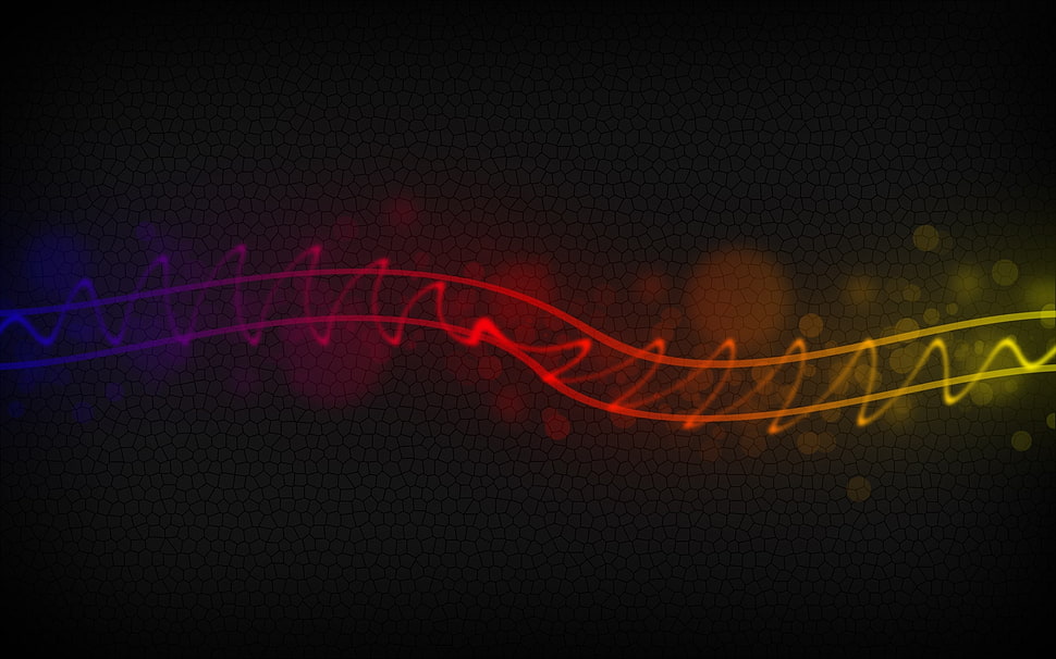yellow and red graphics HD wallpaper