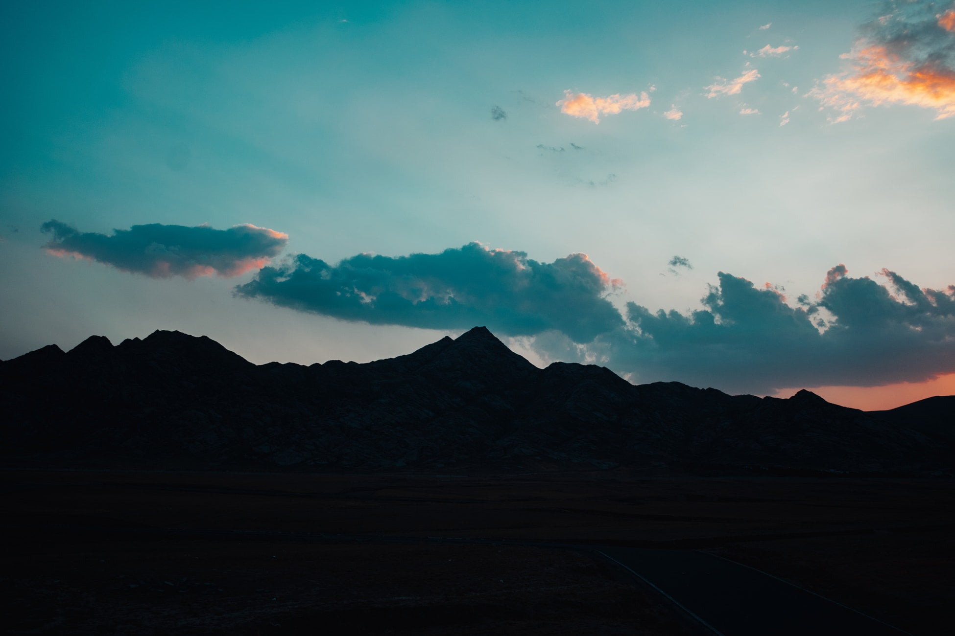 silhouette mountain, landscape, nature, photography, Iran