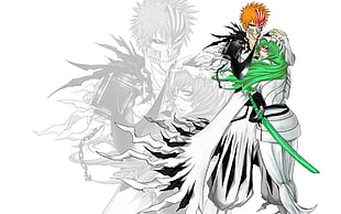 Bleach character hugging each other