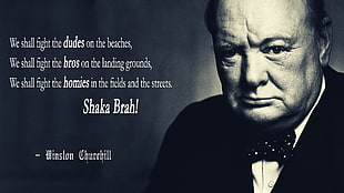 Winston Churchill quote, Winston Churchill, quote, fake quote HD wallpaper