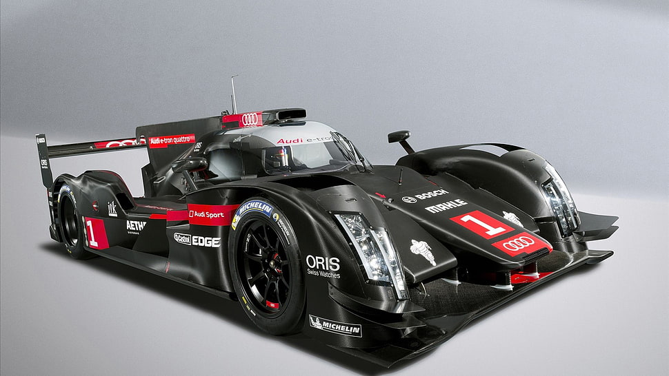 black Audi racin car, car, Audi R18 e-tron quattro, Audi, vehicle HD wallpaper