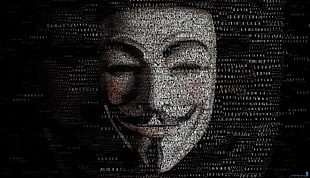 Guy Fawkes illustration, Anonymous HD wallpaper