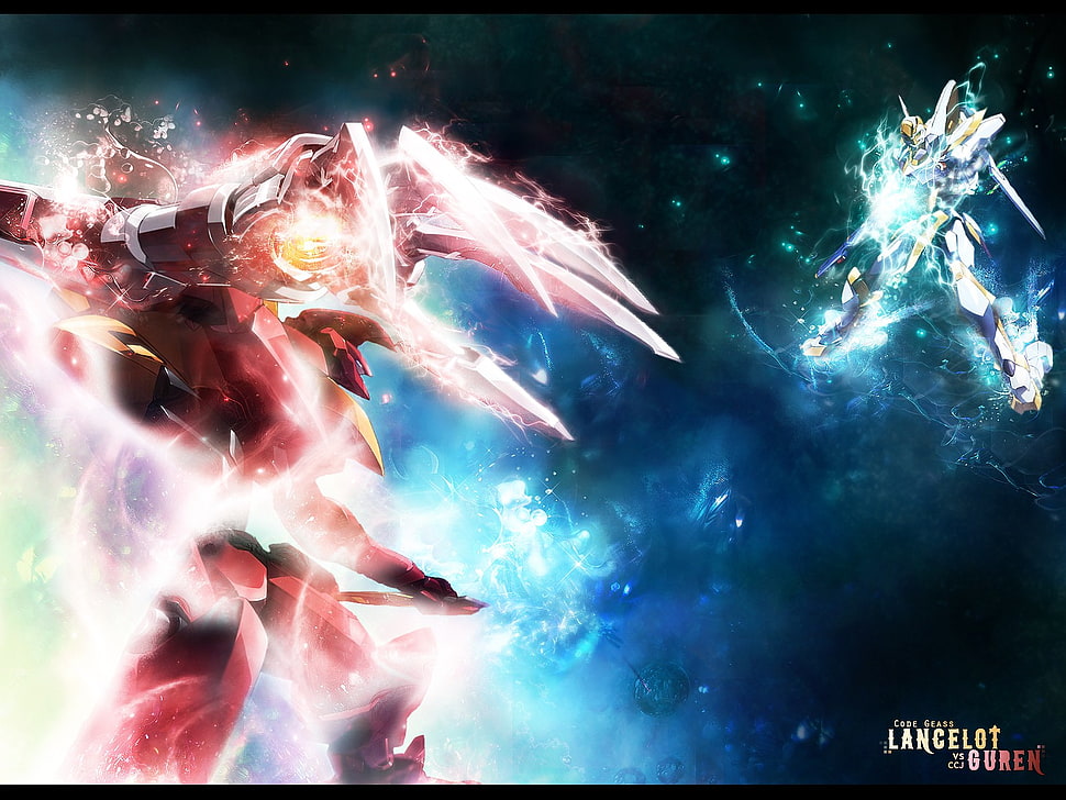 black flat screen computer monitor, Code Geass, anime HD wallpaper