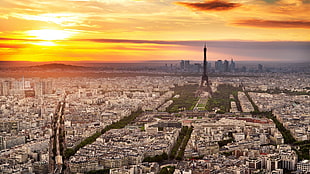 Eiffel Tower, Paris, city, cityscape, France, Paris