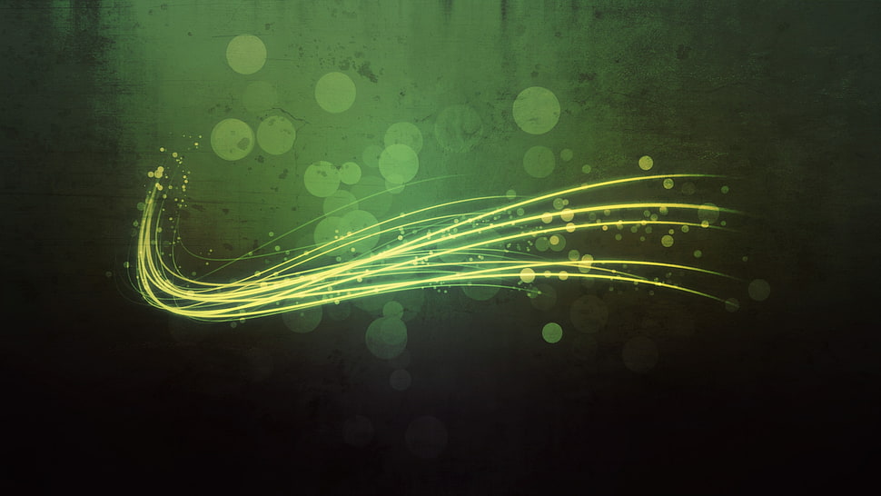 green and black abstract graphic wallpaper HD wallpaper