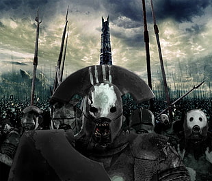 game cover, Isengard, The Lord of the Rings, uruk-hai, fantasy art