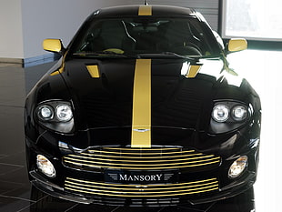 photography of black and yellow sport car