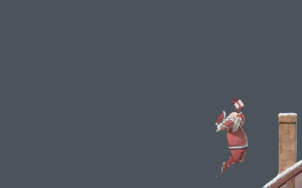 Santa Claus illustration, New Year, Santa Claus, Christmas HD wallpaper