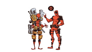 Deadpool and Spider-Man artwork