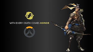 Honor male character wallpaper, Blizzard Entertainment, Overwatch, video games, logo