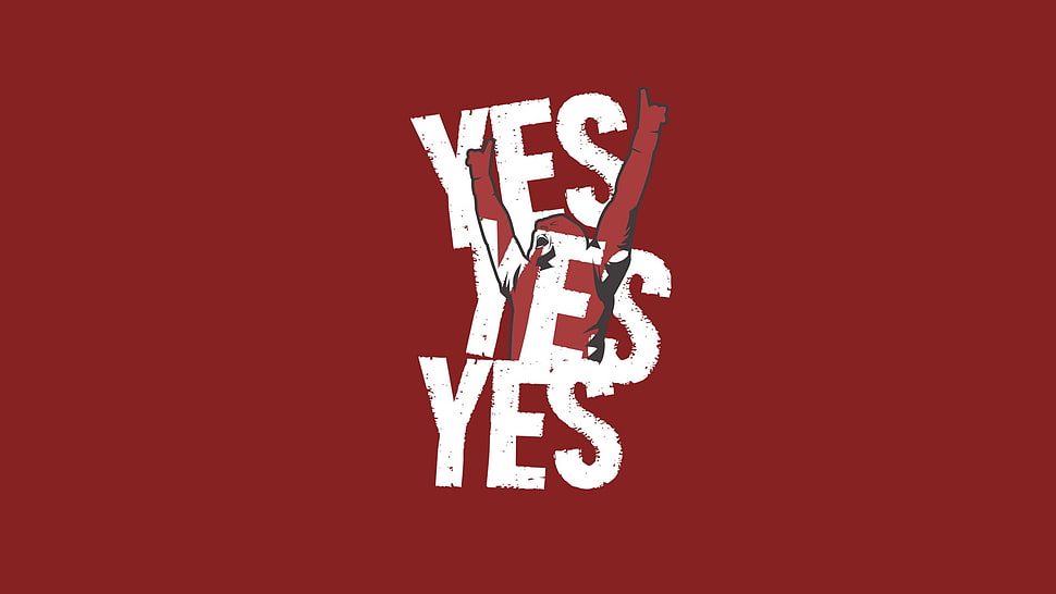 red and white printed textile, Daniel Bryan, red background HD wallpaper