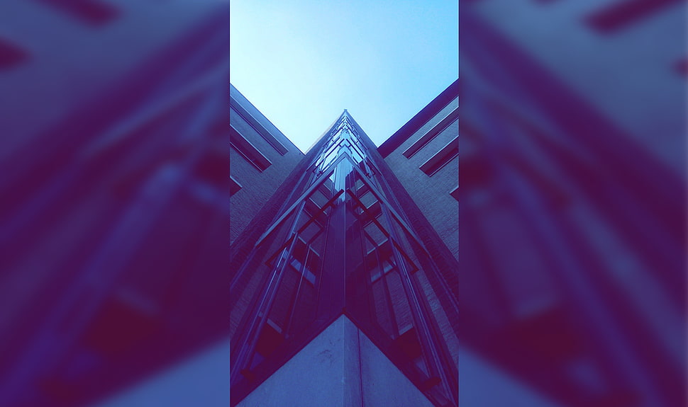 gray concrete building, building, collage, architecture HD wallpaper