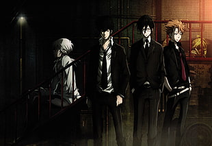 four male anime character digital wallpaper, Psycho-Pass, Shinya Kogami, anime, anime boys HD wallpaper