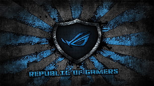 Republic of Games logo, Republic of Gamers, ASUS HD wallpaper