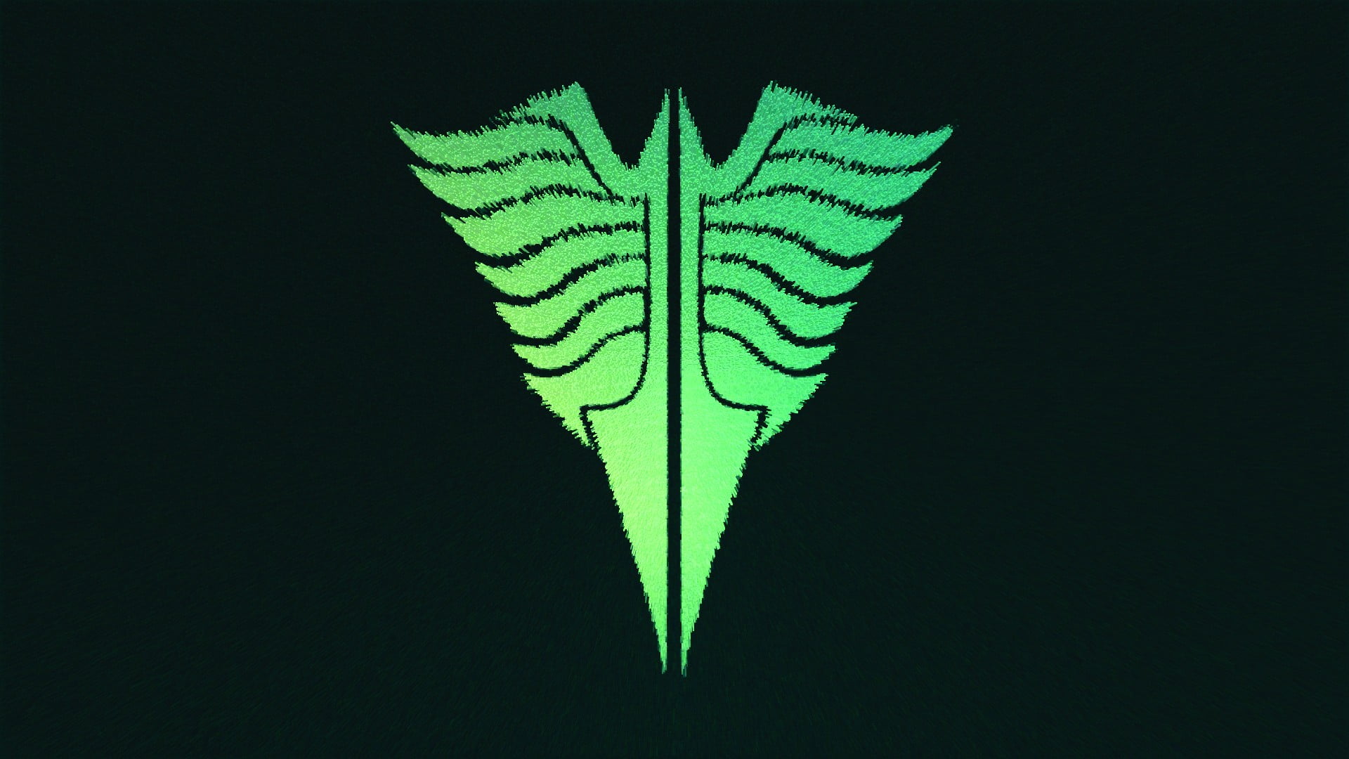 green logo, abstract